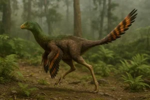 Similicaudipteryx|Вимерлий світ